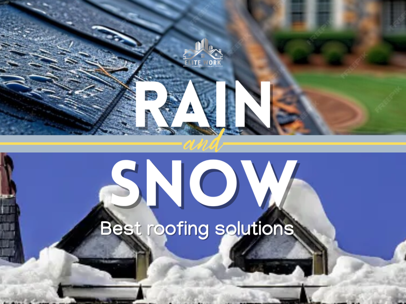 The Best Roofing Solutions for Heavy Rain & Snow